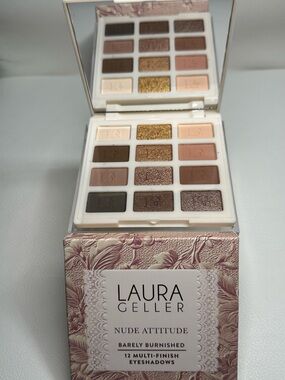Laura Geller Nude Attitude Eyeshadow Palette — Gold, Brown, Cream, Pink Shades